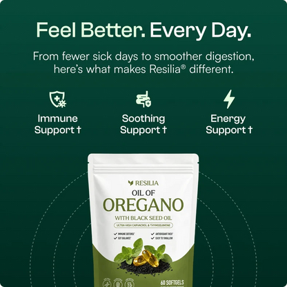 Telo Oil of Oregano + Black Seed Oil Softgels